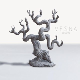 fantasia floresta árvore 4 Vesna esculpe tampo mesa 3D imprimível terreno miniatura cenário 3d print model - Mito3D