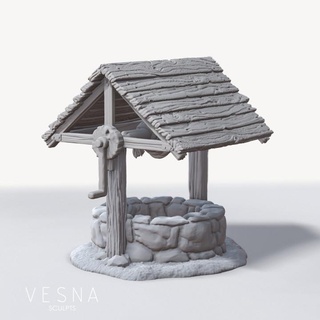 coperto bene impostato opzioni Vesna scolpisce tavolo 3D stampabile terreno fantasia foresta miniatura scenario 3d print model - Mito3D