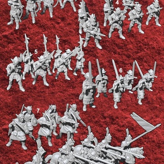 15mm anglo scottish elfi esercito bundle ramiro qualunque tavolo personaggi creature fantasia universo epico alto Warmaster 3d print model - Mito3D