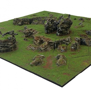 modular jogos borda rg capela tampo mesa 3D imprimível terreno fantasia hexágono guerra 3d print model - Mito3D