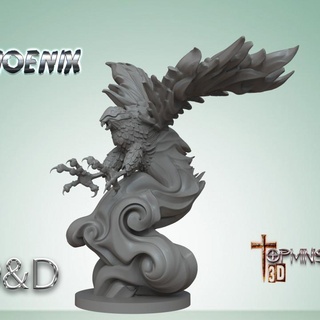 Phoenix para ignacio berbel Garcia table personnages créatures fantaisie univers troll marteau guerre ogro orco atelier jeu 3d print model - Mito3D