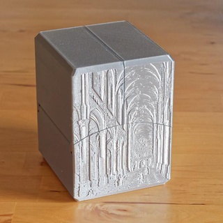 beyaz 100 kart komutan dişli güverte Kutu manyetik mandal Martin masaüstü Aksesuarlar depolama büyü ccg toplama 3d print model - Mito3D