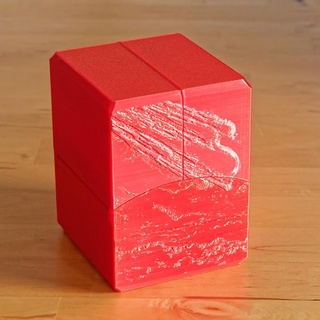 rot 100 Karte Kommandant getrieben Deck Box magnetisch verriegeln Martin Tischplatte Zubehör Lager Magie ccg Versammlung 3d print model - Mito3D