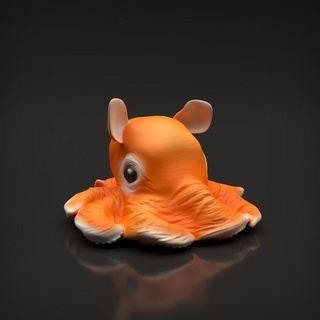 dumbo octopus animal den miniatures Toys & Games Animal Creature Figures art creature cute figurine nature ocean realistic sculpture sea statue toy tentacle squid marine presupported 3d print model - Mito3D