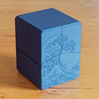 blu 100 carta comandante orientato mazzo scatola magnetico fermo martin tavolo Accessori magnete Pokemon Conservazione Magia ccg raccolta 3d print model - Mito3D