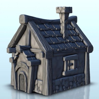 medieval house fireplace 10 - scenery terrain wargame hartolia miniatures Tabletop 3D Printable Terrain Fantasy 3d print printable accessories architecture building fantasy game games play printing warhammer figures role dungeon 3d print model - Mito3D