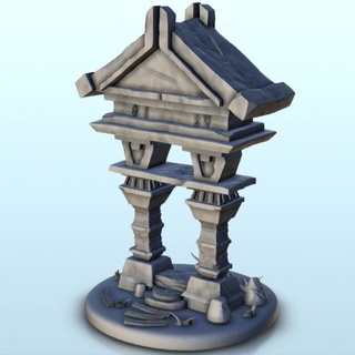 stone crossbar 6 - medieval scenery terrain wargame hartolia miniatures Tabletop 3D Printable Terrain Fantasy 3d print printable accessories architecture building fantasy game games house play printing warhammer figures role dungeon 3d print model - Mito3D