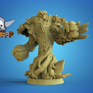 hombre árbol enojado mapache fantasía fútbol americano calaverd3d mesa caracteres criaturas universo cuenco sangre hombrearbol 3d print model - Mito3D