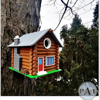 Iniciar sesión cabina pajarera pa1 hogar casa jardín mascotas pájaro cámping lindo naturaleza fauna silvestre patio vacaciones rústico 3d print model - Mito3D