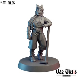 farmer pre-supported vae victis miniatures Tabletop Characters & Creatures Fantasy Universe Store fantasy rpg tabletop villager dnd commoner supported 3d print model - Mito3D
