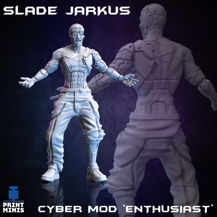 Slade jarkus roto chip colección impresión minis mesa caracteres criaturas Sci Fi universo androide combatiente robot sci fi personaje cyberpunk cyborg rebelde 3D print model - Mito3D