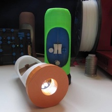 cutaway led Taschenlampe Löten kostenlos gadgets Elektronik 3d print model - Mito3D