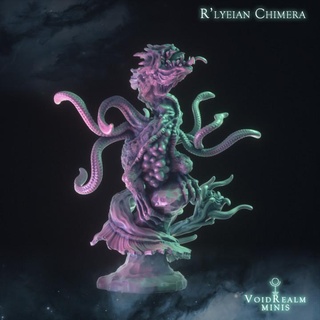 chimera r lyeh voidrealm minis Tabletop Characters & Creatures Fantasy Universe Store boss dark display monster ring tabletop cthulhu lovecraft bloodborne souls dnd 100mm mythos eldritch blasphemous voidrealms elden demagorgon 3d print model - Mito3D