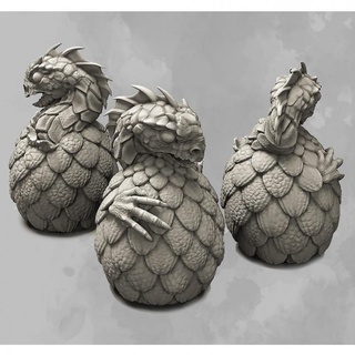 dragon egg ouroboros miniatures Store fantasy figurines rpg minis 75mm scalemodels miniaturepainting pre-supported supported artminiatures 3d print model - Mito3D