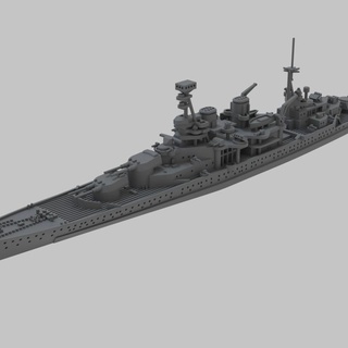 hms repousser ww2 croiseur guerre Lee mccoll table personnages créatures historique univers Véhicules Machines bataille marine Royal mer 3d print model - Mito3D