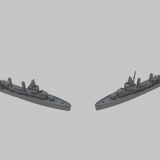 unito Marina Militare ww2 guanti classe distruttore lee mccoll tavolo personaggi creature storico universo veicoli macchine nave guerra 3d print model - Mito3D