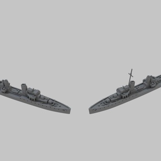 kriegsmarine type 1934 destroyer lee mccoll Tabletop Characters & Creatures Historical Universe Vehicles Machines german ww2 warship 3d print model - Mito3D