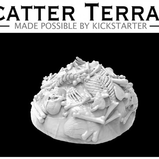 osso pilha mia ok tampo mesa 3D imprimível terreno fantasia dragões masmorras jogos mini rpg miniatura dnd espalhar 3d print model - Mito3D