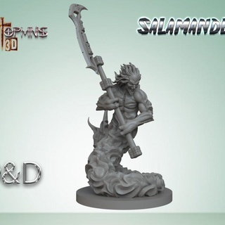salamandra parà d ignacio berbel garcia tavolo personaggi creature fantasia universo troll warhammer orchi in anni ogros giganti 3d print model - Mito3D