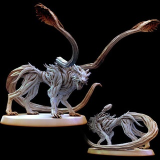 root displacer pose02 mini monster mayhem Tabletop Characters & Creatures Fantasy Universe flower deer dragon elegant forest gaming leaf nature plant rpg miniature tabletop d&d stump wendigo 5e 3d print model - Mito3D