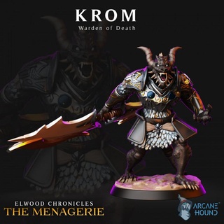 dragonborn warrior krom - pre-supported arcane hound Tabletop Characters & Creatures Fantasy Universe Store barbarian dragon fantasy fighter mini miniature tabletop paladin dnd ttrpg presupported 3d print model - Mito3D