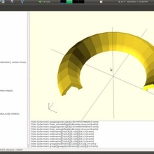 parcial girar extruir openscad educación 3d print model - Mito3D