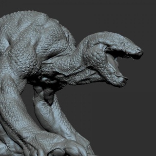 giant lizardman - presupported thorge paulsen  Tabletop Tabletop Characters & Creatures Fantasy Universe Tabletop Tabletop Characters & Creatures creature dinosaur fantasy lizard rpg shell turtle lotr tabletop tortoise dungeon dnd lizardman iguana reptail galapago  3d print model - Mito3D