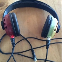 duli stéréo double oreille casque gadgets l'électronique d'écoute musique parleur l'audio parleurs 3d print model - Mito3D