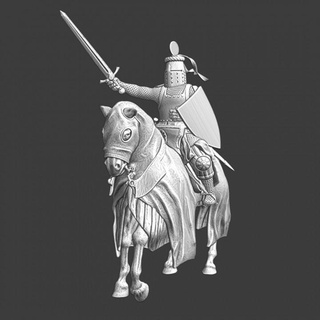 medieval teutonic knight captain northern crusades miniatures  Tabletop Tabletop Characters & Creatures Historical Universe Tabletop Tabletop Characters & Creatures print knight medieval model commander miniature cavalry toysoldier 28mm mounted lake crusader crusades teutonic peipus livonian  3d print model - Mito3D
