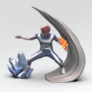 tokodori héroe academia jing ventilador Arte acción cifras anime manga figura figuritas juego escultura estatua personaje masculino 3d print model - Mito3D