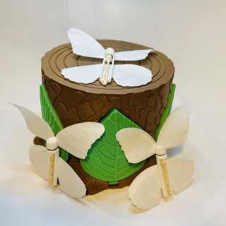 sorpresa regalo caja Josh hogar casa jardín menaje almacenamiento cajas mariposa Pascua Resurrección día madres 3d print model - Mito3D