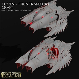coven - otos transport craft divergingrealm  Tabletop Tabletop Characters & Creatures Sci-Fi Universe Tabletop Tabletop Vehicles & Machines coven divergingrealm  3d print model - Mito3D
