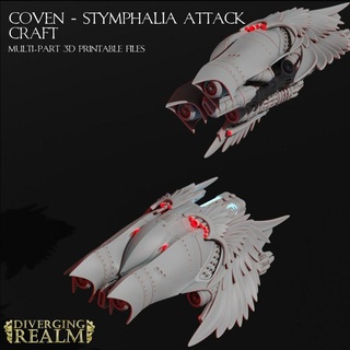 coven - stymphalia attack craft divergingrealm Tabletop Characters & Creatures Sci-Fi Universe Vehicles Machines Store 3d print model - Mito3D