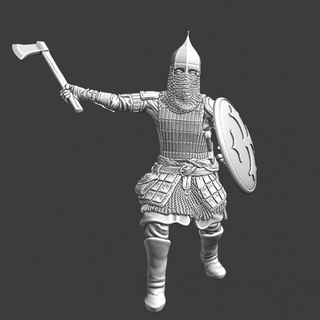 medieval novgorod axe fighter northern crusades miniatures Tabletop Characters & Creatures Historical Universe battle knight model soldier wargaming warrior russian alexander miniature 28mm lake peipus nevsky 3d print model - Mito3D