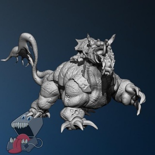 agiome alimentation 3dprinter table personnages créatures fantaisie univers griffes monstre rpg grand aveugle sombre 3d print model - Mito3D