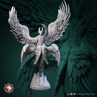 archon pre-supported white werewolf tavern  Tabletop Tabletop Characters & Creatures Fantasy Universe Tabletop Tabletop Characters & Creatures creature monster celestial dnd archon  3d print model - Mito3D