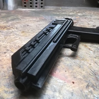 clone trooper blaster pistol dc17 tie kai Props & Cosplay Replica Guns star wars 3d print model - Mito3D