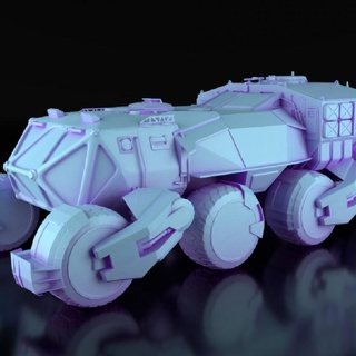 sci fi cyberpunk atv rover miniature underground Tabletop Characters & Creatures Sci-Fi Universe Vehicles Machines vehicle scifi infinity 32mm shadowrun cyberpunk2077 cyberpunkred realitysedge cyberpunklegacy theminiatureunderground miniaturewargaming 3d print model - Mito3D