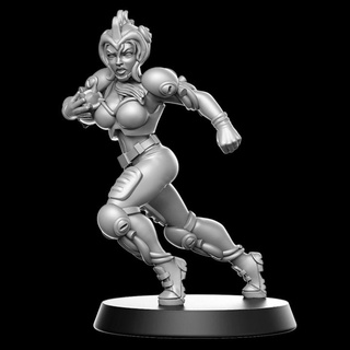 octi - amazone star player fantasy football 32mm rn estudio Tabletop Characters & Creatures Fantasy Universe bowl sport woman blood 3d print model - Mito3D