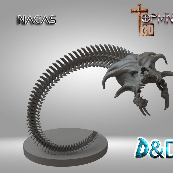 nagas paraca d ignacio berbel garcia mesa caracteres criaturas fantasía universo Troll martillo guerra ogro enanos orco gigantes 3D print model - Mito3D