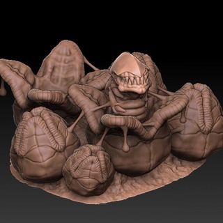 alien eggs hive delta Tabletop 3D Printable Terrain Sci-Fi terrain egg miniature xenomorph tyranid hivedelta nid 3d print model - Mito3D
