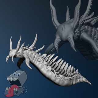 pulhu sümüklüböcek besleme 3dprinter masaüstü karakterler yaratıklar fantezi Evren salyangoz mağara zehir karanlık 3d print model - Mito3D