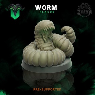 worm zabavka workshop Tabletop Characters & Creatures Fantasy Universe Store army undead warhammer dnd plague 5e adveture 3d print model - Mito3D