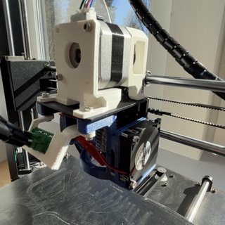 direktextruder fan holder anycubic i3 mega johann walther Build a 3D Printer extruder i3mega 3d print model - Mito3D
