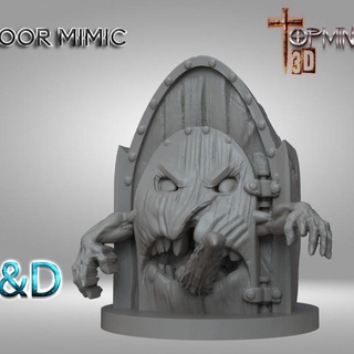 puerta imitar paraca d ignacio berbel garcia mesa caracteres criaturas fantasía universo martillo guerra ogro enanos orco gigantes mímica 3d print model - Mito3D