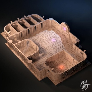 alchimiste laboratoire donjon carrelage modulaire openlock terrain fabrication tlon table 3D imprimable fantaisie gothique sorcier portail tuile paysage prison crypte 3d print model - Mito3D