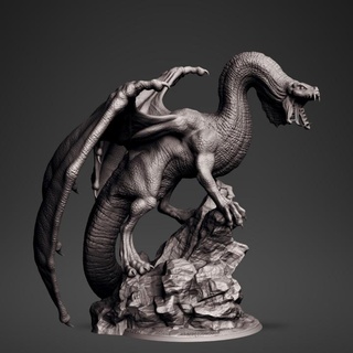 ancient dragon clynche art Tabletop Characters & Creatures Fantasy Universe Store tabletop dnd 3d print model - Mito3D