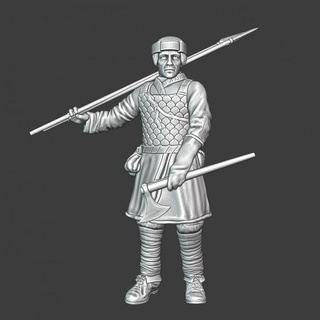 medieval teutonic auxiliary infantryman northern crusades miniatures Tabletop Characters & Creatures Historical Universe printable model soldier wargaming warrior miniature tabletop infantry toysoldier 28mm lake spearman peipus 1242 3d print model - Mito3D