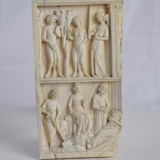 ivory diptych garden eden hunt museum Education Art Home & Garden Homeware Ornaments christianity heritage ireland limerick hunt-museum europeana religious-art art-of-reading-in-the-middle-ages medieval-reading-culture garden-of-eden devotional 3d print model - Mito3D