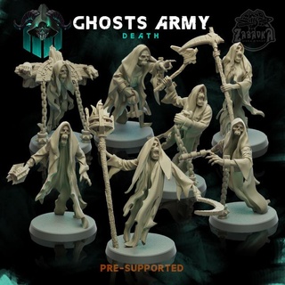 ghost army zabavka workshop Store 40k battle fantasy skull undead warhammer death spirit 5e 3d print model - Mito3D